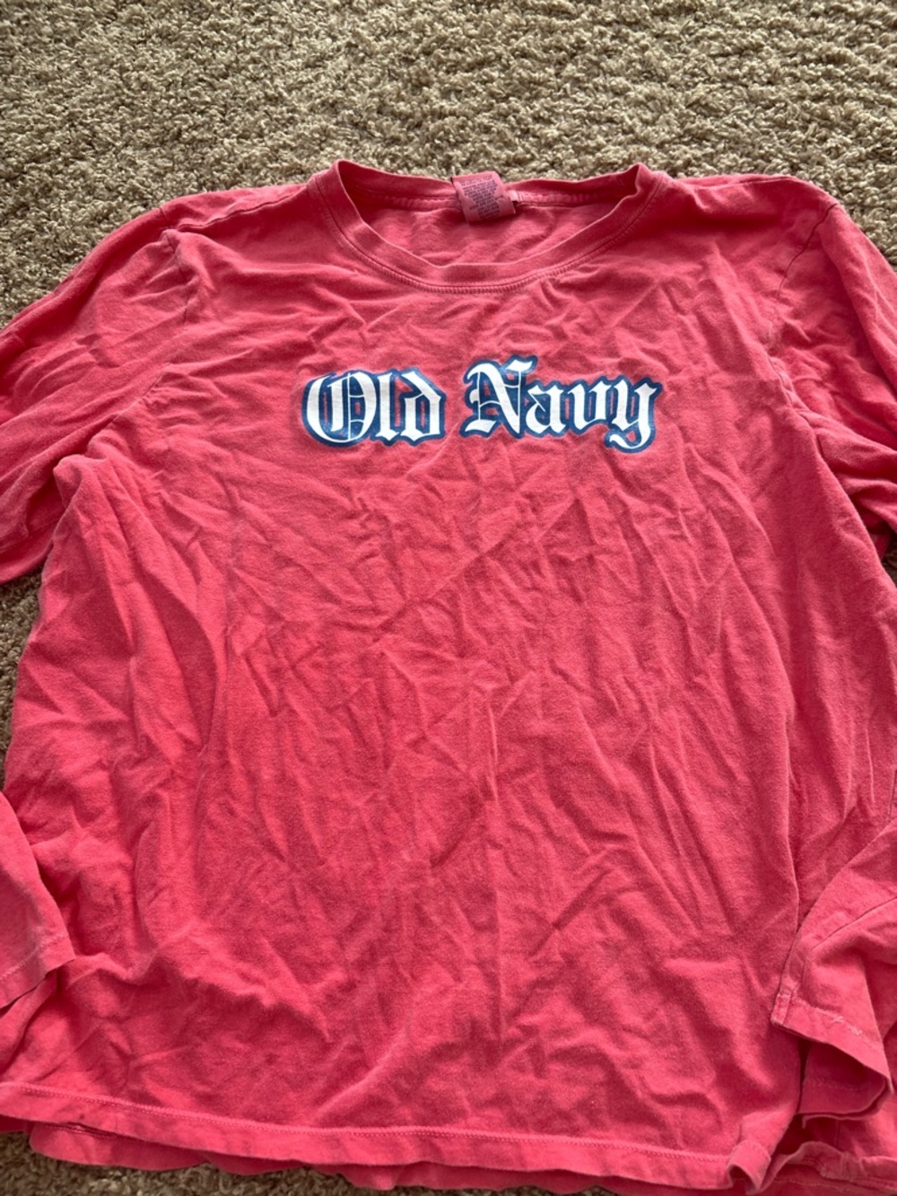 Old Navy Women’s Long Sleeve T-Shirt - Coral Pink